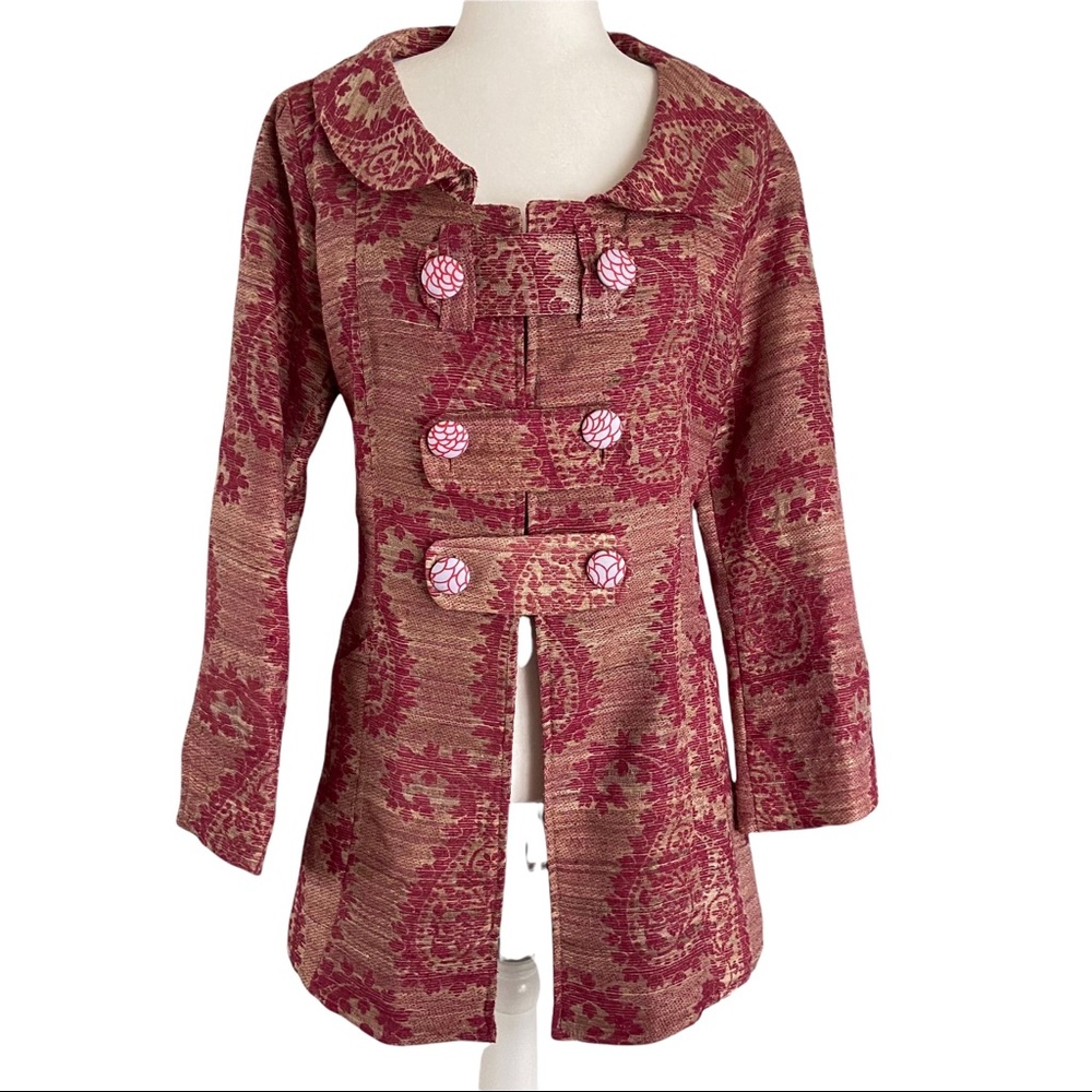 Ollie Sang 1990’s Vintage Silk Brocade Paisley Jacket
